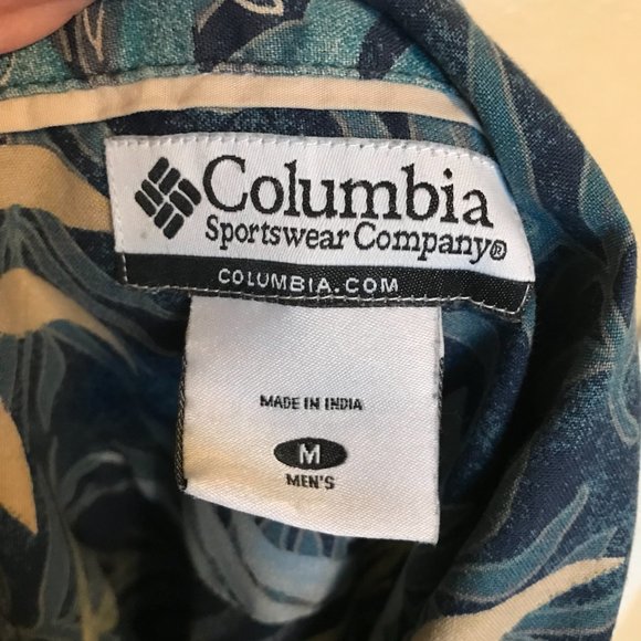 Columbia Men's Aloha Shirt, Medium - Picture 3 of 3